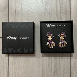 Brand New Disney x BaubleBar Minnie Mouse Purple Witch costume stud earrings  Do